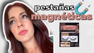 Probando las pestañas magnéticas por primera vez Kiss Magnetic Eyelashes Kit [upl. by Nico]