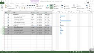 Microsoft Project 2013 Tutorial  Organizing Tasks Into Logical Groups [upl. by Aicener]