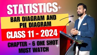 Presentation of Data  Bar Diagram and Pie diagram  Chapter 6  Statistics  Class 11  ONE SHOT [upl. by Inittirb116]