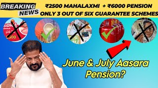 ₹6000 Telangana Aasara Pension  Ration Card  Old Double Pension  6 Guaranteed Schemes [upl. by Faustine]