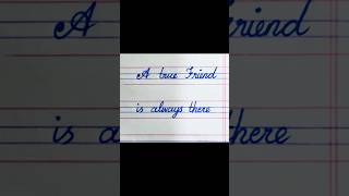 Quotation about friend Viral cursive Calligraphy handwritingshorts [upl. by Sibilla]