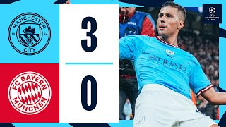 HIGHLIGHTS Man City 30 Bayern Munich  CITY TURN ON THE STYLE IN CHAMPIONS LEAGUE QUARTERFINAL [upl. by Ellener65]