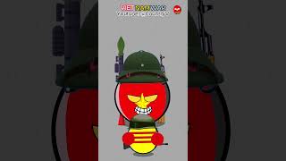 Viet Nams war countryballs history vietnam usa vietnamwar 1975 [upl. by Aisilef]