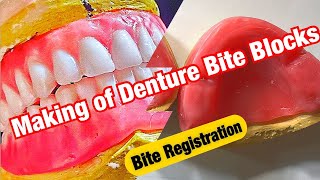 Denture Bite Blocks Make you Own denture Part 1 [upl. by Laufer743]