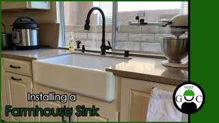 Farmhouse Sink Installation [upl. by Mcculloch]