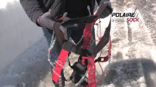 POLAIRE STEEL SOCK  CHAINE A NEIGE ENVELOPPE MONTAGE [upl. by Assenat]