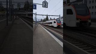 Stadlerflirt 3 der SBB CFF FFS in Liestal sbb cff ffs stadlerflirt trainspotting shorts yt [upl. by Gilly671]