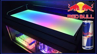 Red Bull Mini Fridge  Bartender Display Cooler by Vestfrost Custom Gaming WaterCooled PC Case MOD [upl. by Neleag]