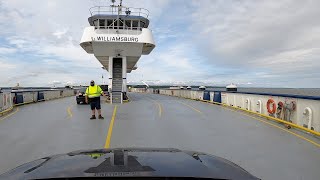 Virginia  Jamestown Scotland Ferry  Roundtrip HyperLapse 2022 [upl. by Mikiso]