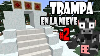 ¡TRAMPA EN LA NIEVE 2 TUTORIAL ¡REDSTONE [upl. by Eon328]