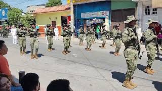 Desfile civico militar del 24 de febrero en Iguala Guerrero 2023 [upl. by Airdnua]