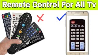 Remote control for all TV  smartphone ko TV remote kaise banaye  TV remote control app [upl. by Anaile172]