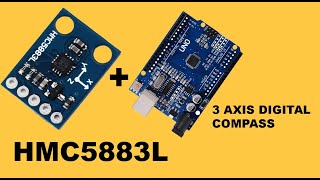 How to easily use HMC5883L Compass Sensor [upl. by Ereynihc]