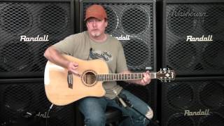 Washburn WD10CE AcousticElectric Guitar Video Demo [upl. by Nnaylrebmik679]