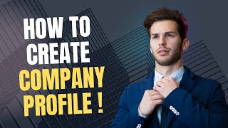 Company Profile Kaise Banaye  How to make a company Profile  businessprofile companyprofile [upl. by Tuttle611]