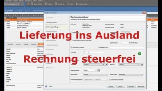 Lieferung ins Ausland  steuerfreie Rechnung in Lexware erstellen  LexBlogTV [upl. by Navlys]