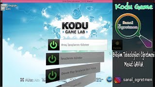 Kodu Game Lab Arayüz İncelemesi Ve Menüleri Öğreniyoruz [upl. by Schmitz]