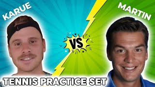 First Person Point Of View Tennis  Practice Set With Martin Redlicki [upl. by Lacee]