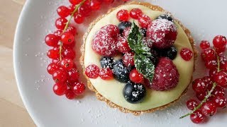 Beeren Tartelettes mit Zitronencreme Rezept  Berry Tartlets with Lemon Cream  ENG SUBS [upl. by Leoine]