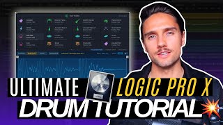 The ABSOLUTE BEST way to do drums in Logic Pro X 105 UPDATE  Drum Machine Designer Tutorial [upl. by Ydde525]