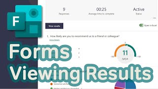 Microsoft Forms  The Response Summary [upl. by Eciruam]