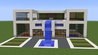 Minecraft  How to build a modern house 11 [upl. by Baoj]