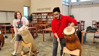 Ewe Drumming Lessons with Koffie [upl. by Enehs382]