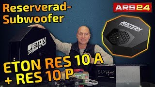 Unsichtbarer Reserverad Subwoofer  Eton RES 10 A  VW Golf 7 und Polo [upl. by Eddina344]