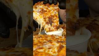 Domino’s Pizza with too much Cheese asmr mukbang pizza [upl. by Akeim173]