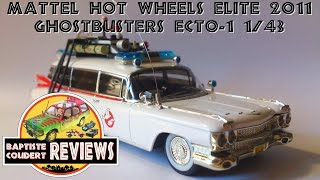 Video Review 2011 Mattel Hot Wheels Elite Ghostbusters Ecto1 143 Metal Diecast [upl. by Goth]