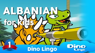 Learn Albanese for kids Animals  Online Albanese lessons for kids  Dinolingo [upl. by Ruthann]