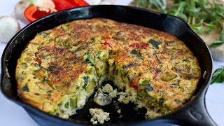 Vegetable Frittata  Ornish Reversal Program [upl. by Lavicrep306]