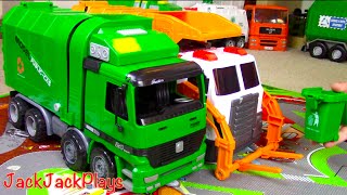 Garbage Truck Videos for Children  Green Kawo Toy UNBOXING  JackJackPlays [upl. by Huang]