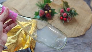 Como hacer ángeles navideños con botellas de vidrio [upl. by Shellie]