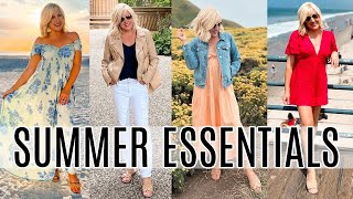 10 Summer Wardrobe Essentials  Casual amp Comfortable Travel Outfits [upl. by Acirtal]