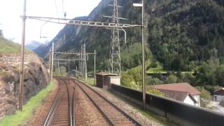 Gotthard Cab Ride Führerstandsmitfahrt in Ae 66 11402 quotUriquot [upl. by Bolitho513]