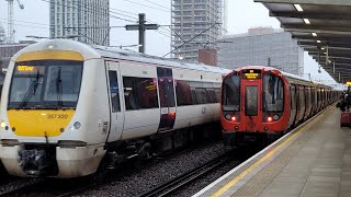 West Ham Railway Station With C2C Class 357 Electrostar  London Underground Train Services 27424 [upl. by Nnaitsirhc843]