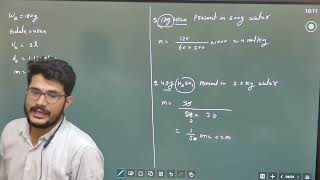 lec11  molarity of solution chemistryclass11 concentrationterms molarity jeemains neet [upl. by Einallem]