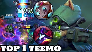 Wild Rift Teemo  Top 1 Teemo Gameplay Rank Grandmaster [upl. by Nnylcaj]