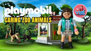 Playmobil Zoo Vet  Caring for the Wildlife Zoo Animals [upl. by Nathanson]