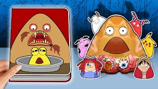 ❤️ Paper Play ❤️ Making Pou amp Bous Revenge 💩 Game Book  Pous Squishy Play  WOA Game Paper [upl. by Zaller361]