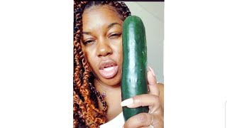 Braundi619 💋🥒CUCUMBER CHALLENGE🥒💋 Queen Ish [upl. by Danette]