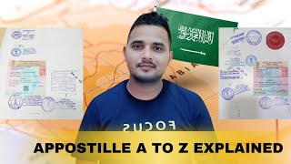 Saudi Apostille Attestation Explained in Hindi [upl. by Chane114]