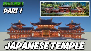 Minecraft Japanese Temple  TUTORIAL  Part 1  Build Byodoin Temple in Minecraft  Minecraft Temple [upl. by Carper]