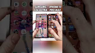 iPhone 13 Pro Max vs Samsung S24 Ultra SPEED TEST 🚀 Who’s the REAL SPEED KING 👑shortsviralvideo [upl. by Kirkwood]