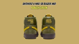 AntiHero x Nike SB Blazer Mid Rough Green [upl. by Glass]