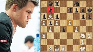 Pretending to Be A Pawn  Carlsen vs Amonatov  World Rapid Championship 2018 [upl. by Atteuqaj]