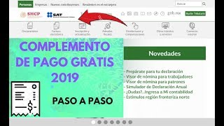 ► COMPLEMENTO DE PAGO 2020 SAT FÁCIL Y RÁPIDO TUTORIAL  REP RECIBO ELECTRÓNICO DE PAGO [upl. by Tomas]