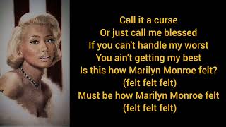 Nicki Minaj  Marilyn Monroe lyrics [upl. by Ardekahs838]