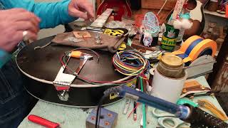 Installing a Piezo Pickup into an Archtop Guitar [upl. by Minny858]